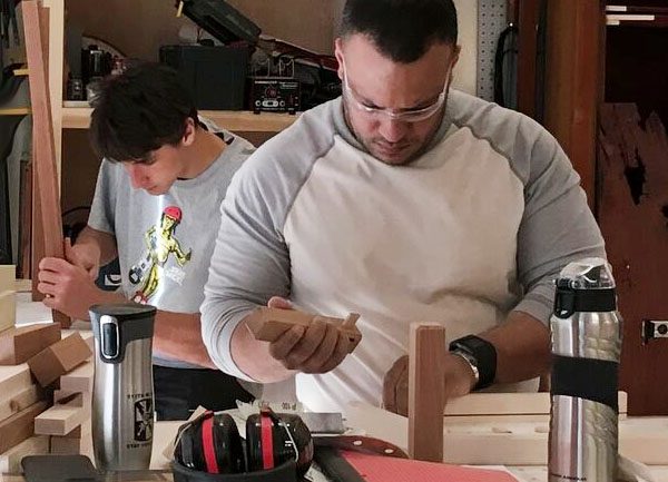 Students learn to join wood, wood joinery, learn the basics of wood