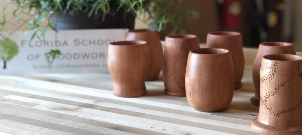 lathe, wood cups, Wood turning classes, beer mugs