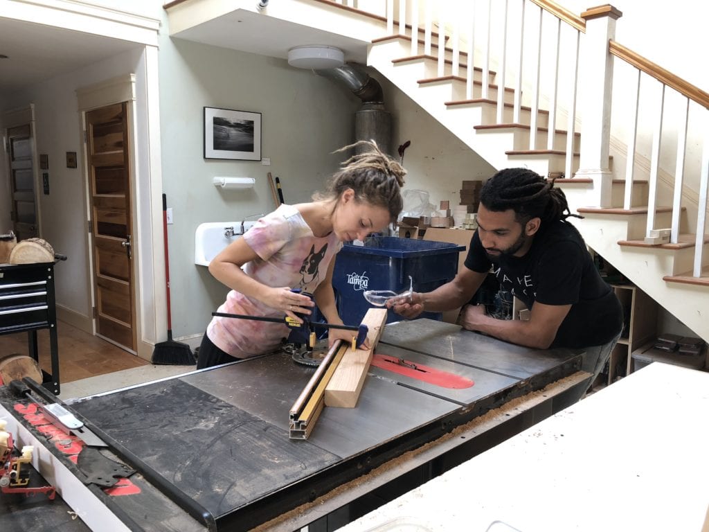 Using the Mitre jig, table making
