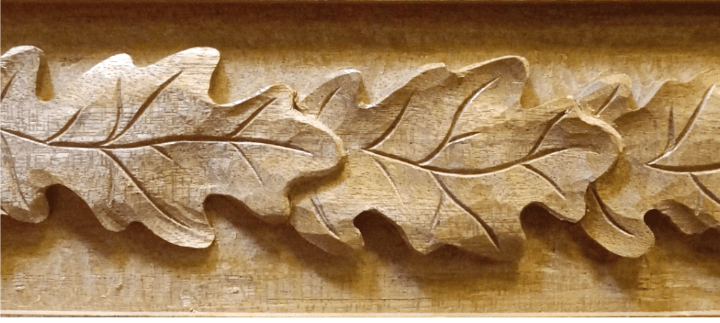carving oak leaves